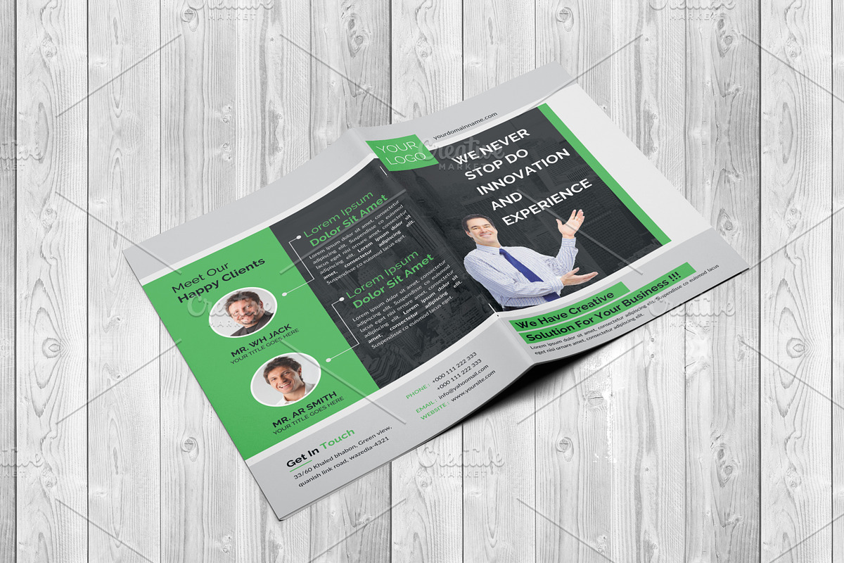 Corporate Bi-Fold Brochure Template, a Brochure Template by Alice_s (Photo 5 of 6)