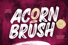 Acorn Brush Font