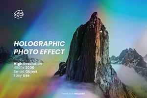 Holographic Photo Effect Psd