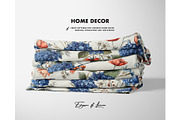 Moody hydrangea botanical pattern, a Pattern Graphic by Milatoo (Thumbnail 2 of 8)