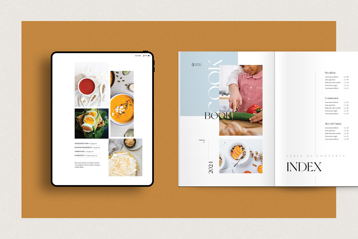 Cookbook / Recipe Book, a Brochure Template by GoldenPixelStudio (Photo 6 of 22)