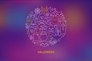 Halloween Line Art Icons, an Outline Icon by Anna_leni (Thumbnail 5 of 6)