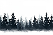 Majestic Pine Trees Silhouette, an Illustration by Amazin_art (Thumbnail 9 of 9)