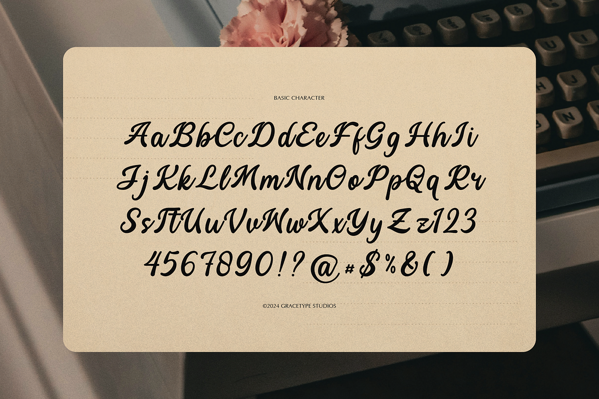 Lerafina Rumored Casual Handwritten, a Script Font by gracetype_studio (Photo 10 of 12)