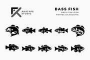 Bass Fish Icon Vector, an Icon by Akatype Studio (Thumbnail 1 of 3)