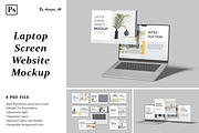 Laptop Screen Website Mockup, a Device Mockup by Amigos__46 (Thumbnail 1 of 10)