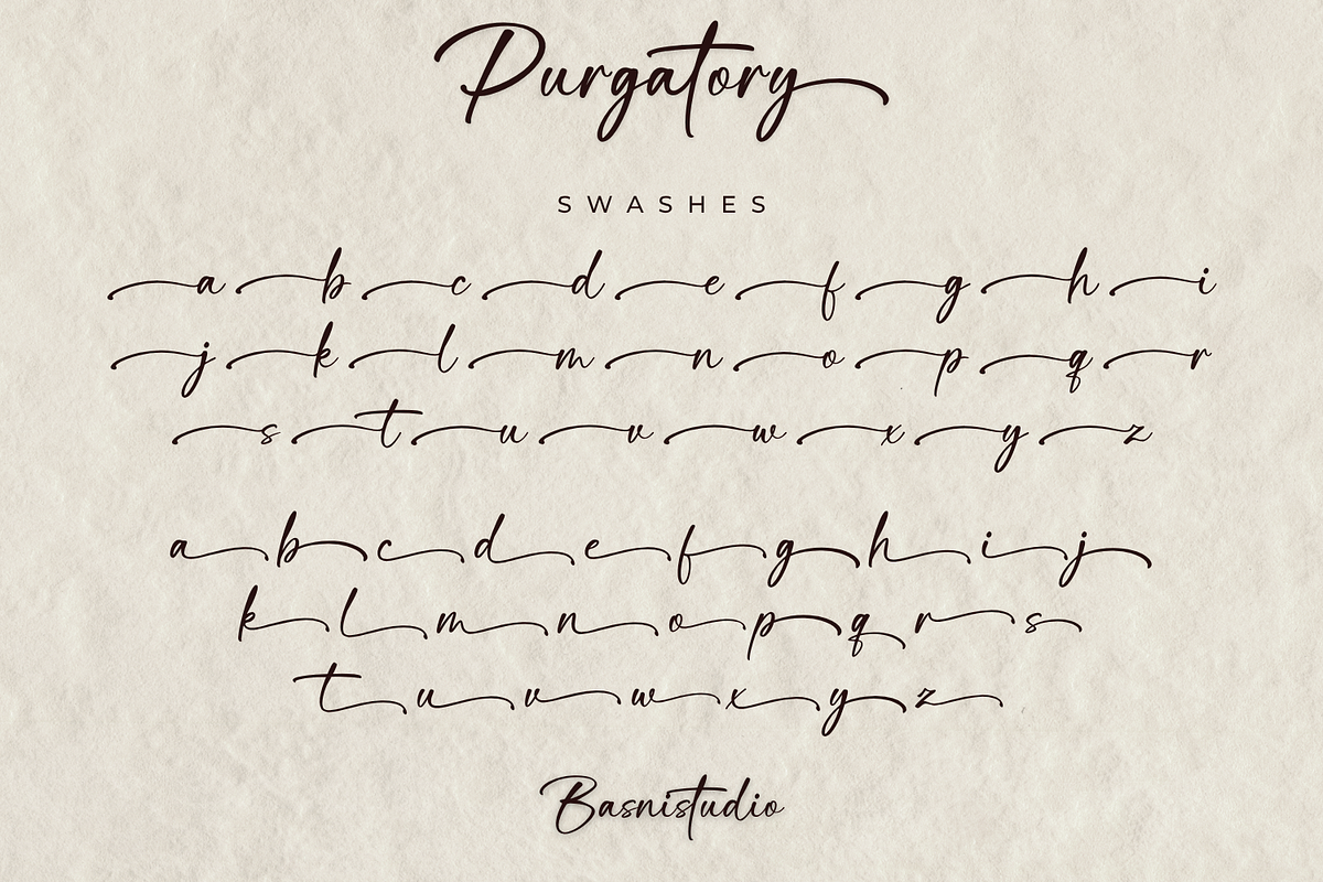 Purgatory – Casual Handwritten Font, a Handwritten Font by Basnistudio (Photo 9 of 13)