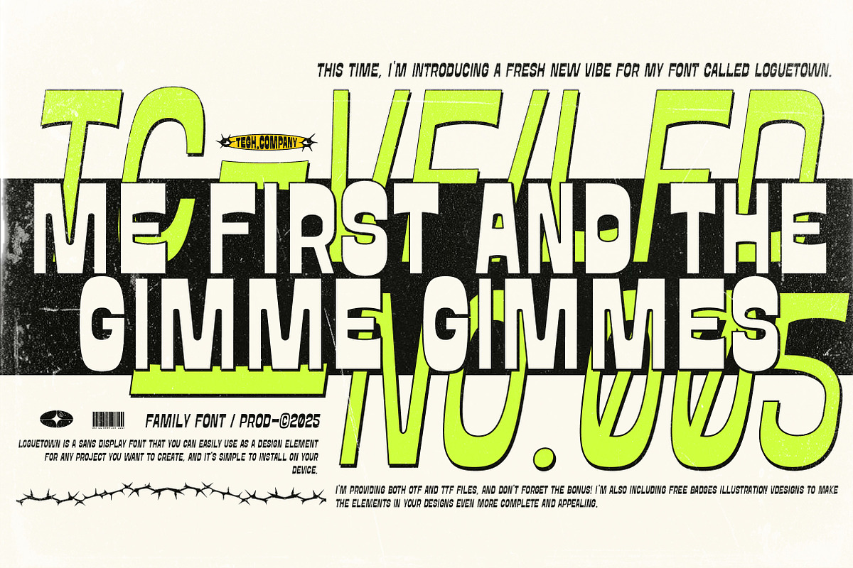 LOGUETOWN SANS DISPLAY, a Sans Serif Font by Tegh co. (Photo 7 of 20)