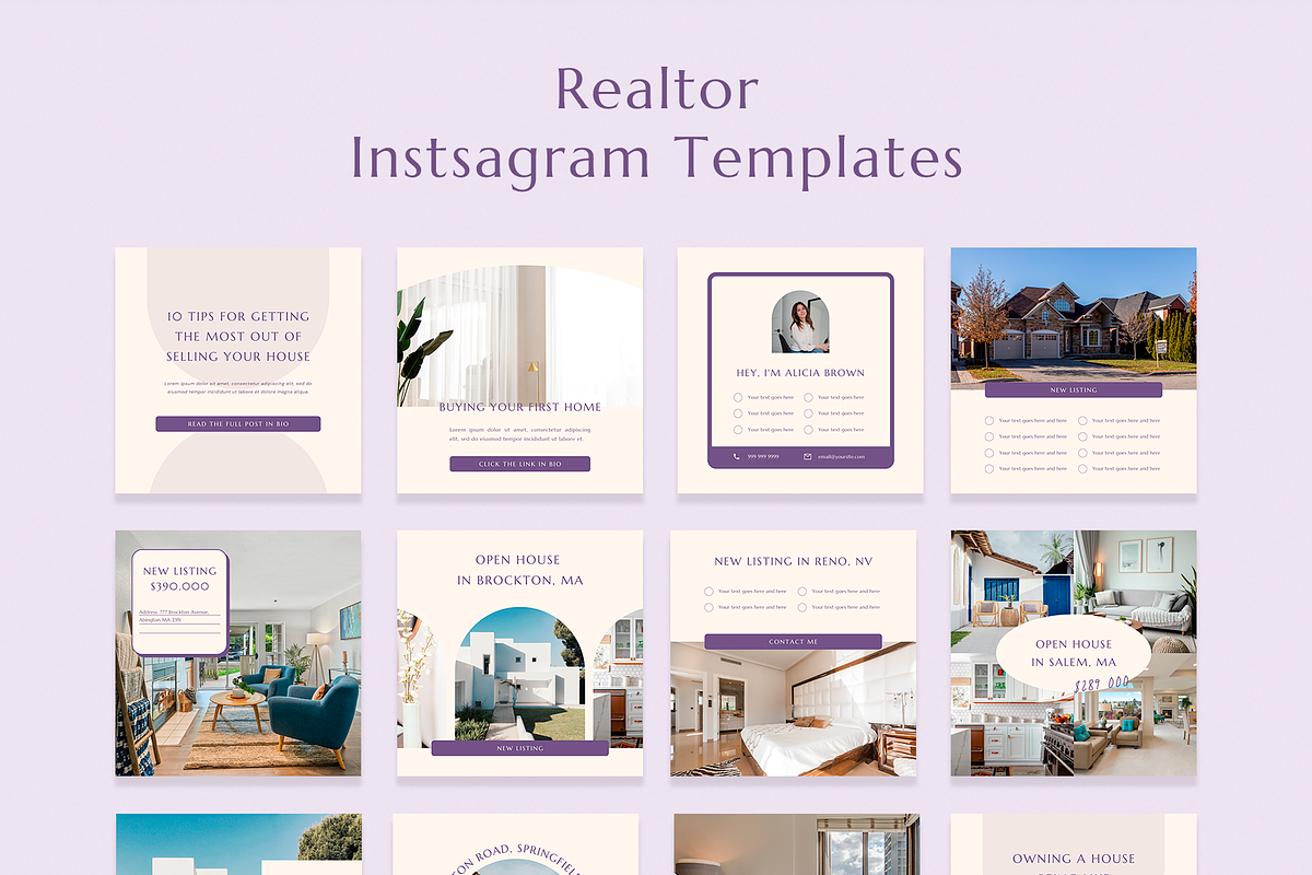Realtor Instagram Templates | Canva, a Social Media Template by Ralony (Photo 7 of 7)