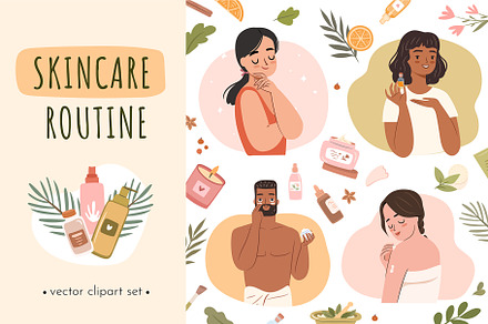 Skincare vector and PNG clipart
