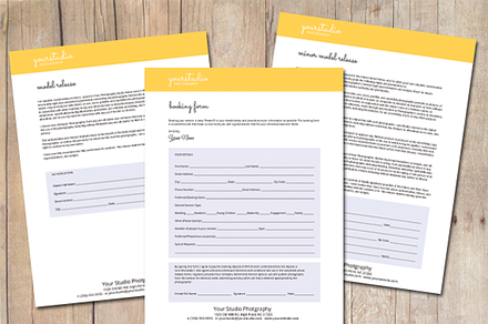 Photography Booking Form Templates