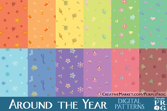 AROUND THE YEAR - Digital Patterns preview 3