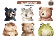 Woodland Animal Portraits Clipart, an Animal Illustration by TatiMockup (Thumbnail 4 of 5)