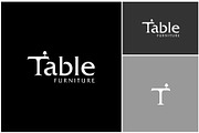 Table Furniture Font Text Logo, a Branding & Logo Template by ika trisiana (Thumbnail 1 of 2)