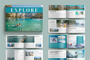 Travel Magazine Template Landscape, a Magazine Template by Cleffon_Graphic_Studio (Thumbnail 1 of 11)
