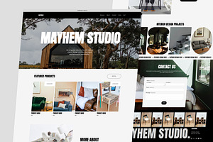 Squarespace Template - Mayhem Studio