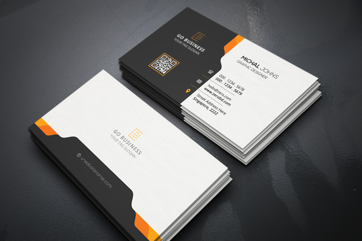 Business Cards 2 in 1, a Business Card Template by Genereux Art (Photo 7 of 8)