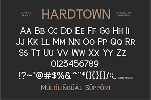 Hardtown A Vintage Sans Serif Font