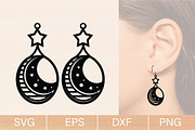 Trendy Earrings Laser Cut Svg bundle, an Object Graphic by jannatulpakhi (Thumbnail 11 of 13)