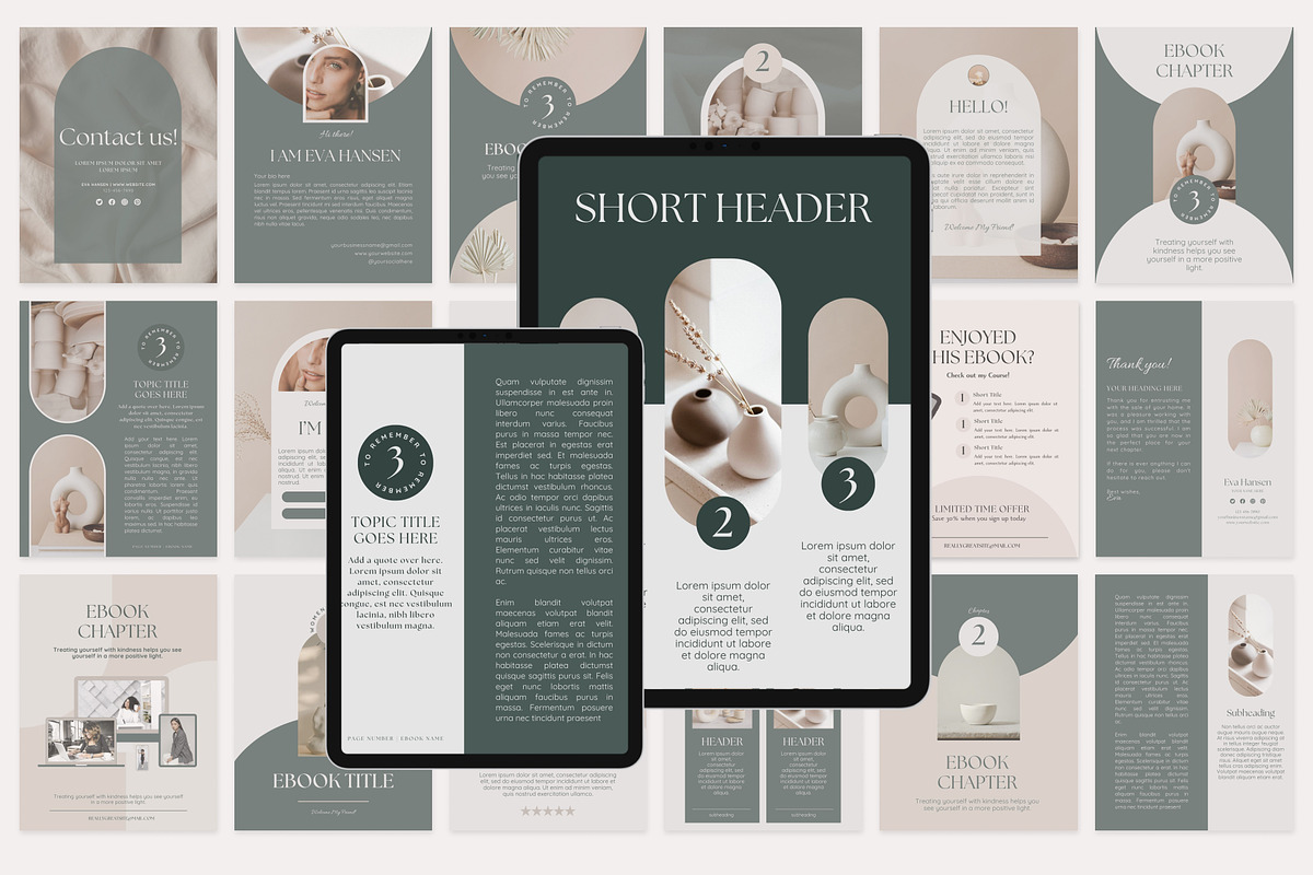Aesthetic Ebook & Workbook Templates, a Magazine Template by Studio DigiCraft (Photo 7 of 8)