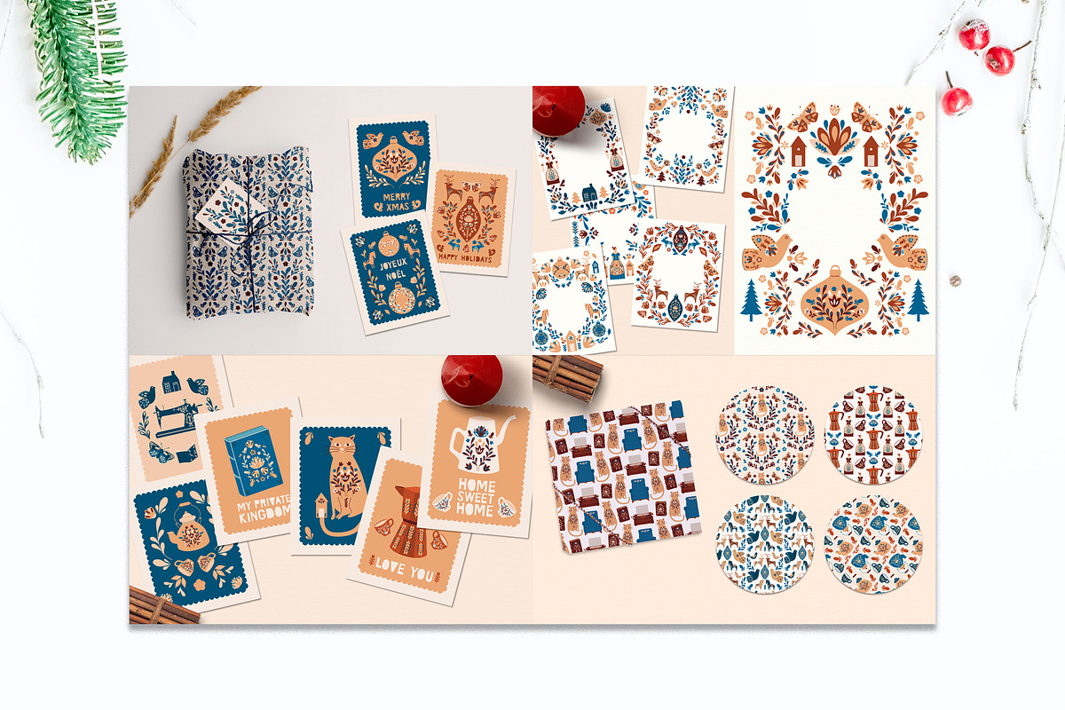 Scandinavian Christmas Bundle, an Animal Illustration by Chus Moreno Studio (Photo 5 of 15)