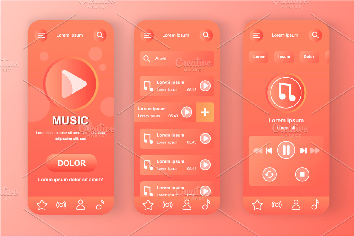 Unique Mobile App UI Kit, an App Template by alexdndz (Photo 17 of 36)
