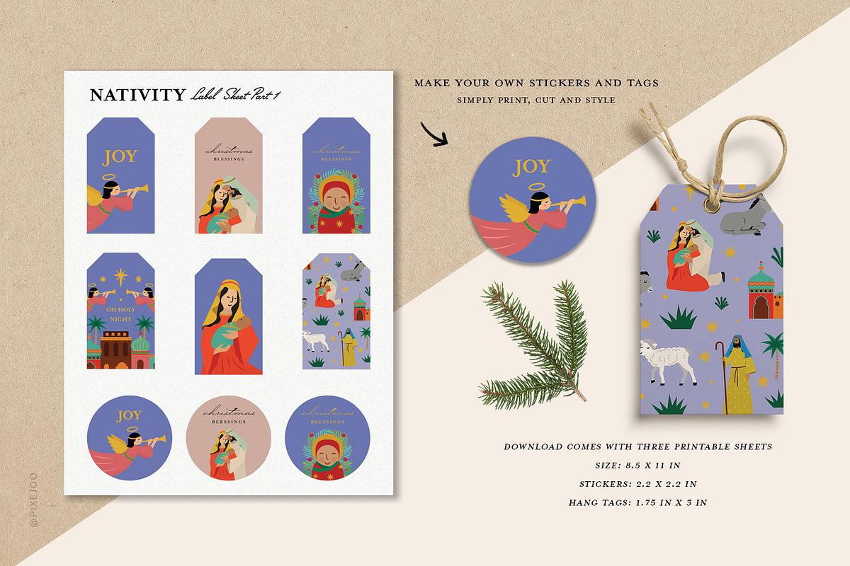 Nativity Christmas Story, an Illustration by Pixejoo (Photo 9 of 15)