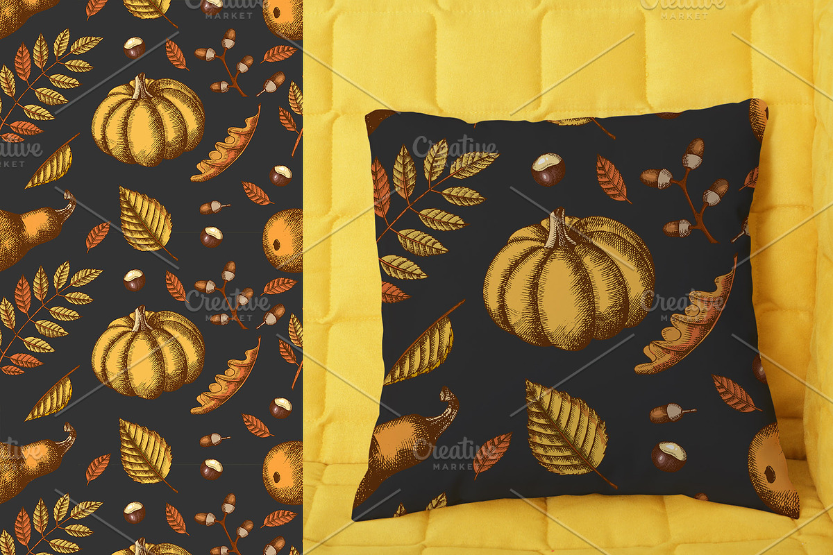 Pumpkins and Leaves Set, an Illustration by Tabiti (Photo 8 of 14)