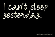 Raw Thoughts - Handwritten Font, a Handwritten Font by Artflorara (Thumbnail 6 of 11)
