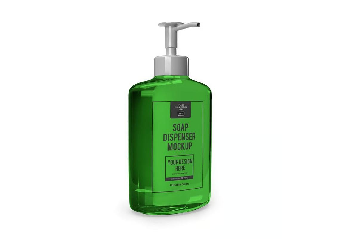Soap Dispenser Mockup Template Set, a Household Mockup by DesignRushMarket (Photo 11 of 11)