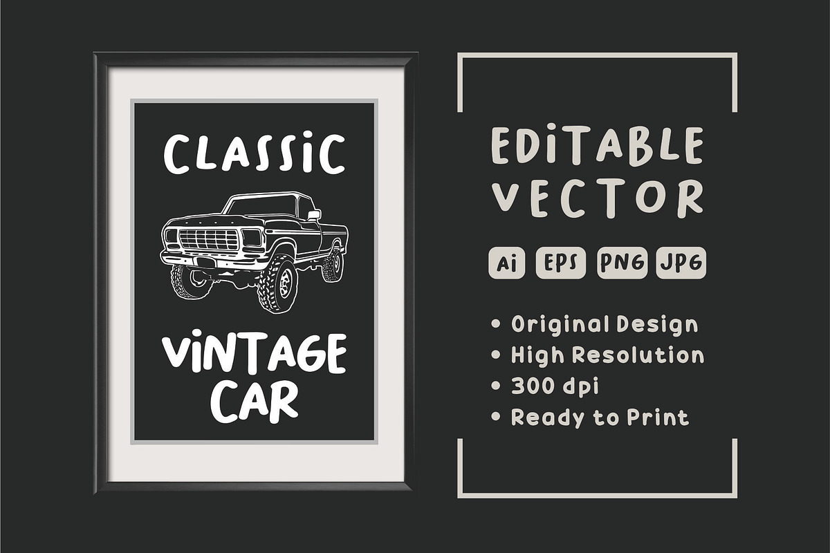VINTAGE CLASSIC CAR PACKS, a Transportation Illustration by Ngaula Std. (Photo 3 of 3)