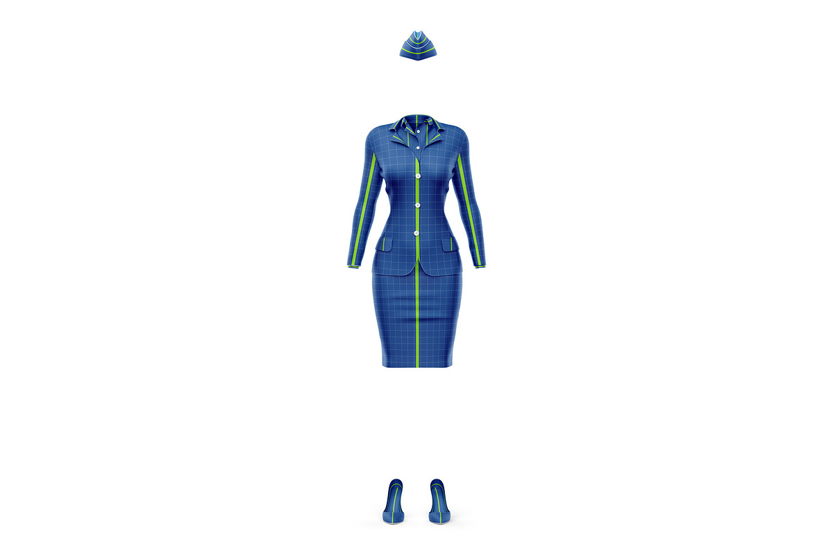 Stewardess Uniform Mockup, a Product Mockup by PSD Market (Photo 4 of 4)