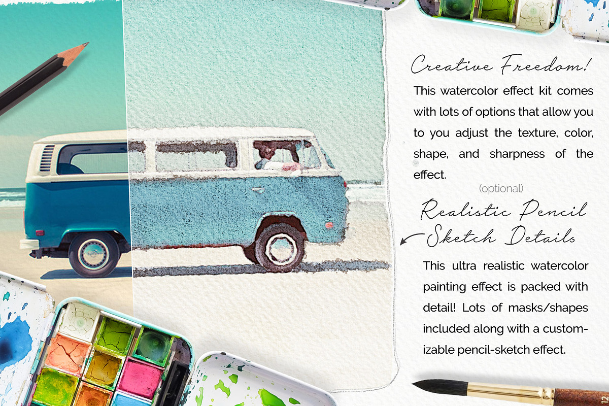Realistic Watercolor Photo Effect, a Plug-in Add-On by Drifter Studio PrintShop (Photo 5 of 9)