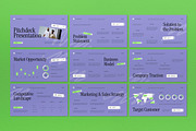 Purple Green Modern Pitch Deck PPT, a Presentation Template by graphicook (Thumbnail 4 of 8)