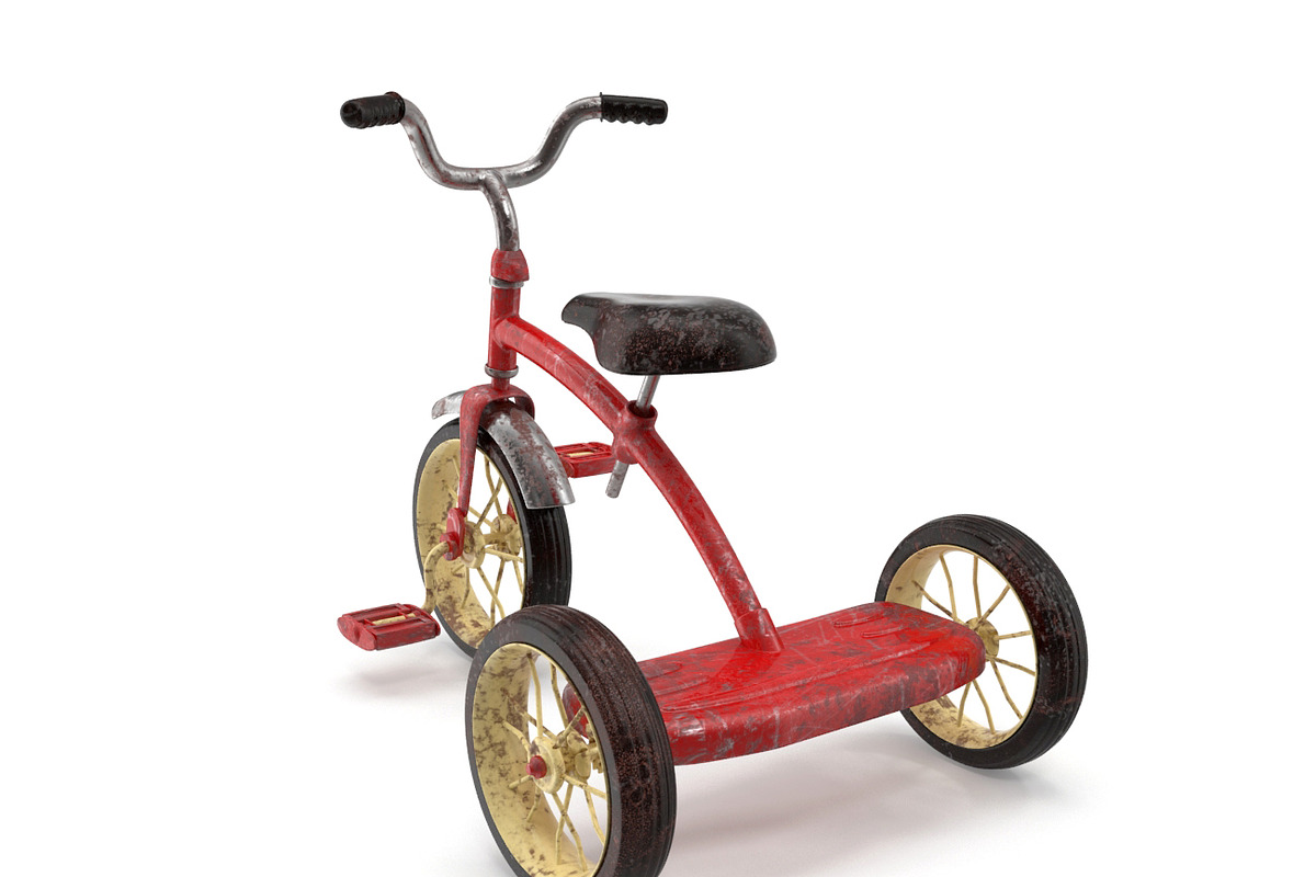 Old Tricycle, a Cars & Vehicle 3D Model by Tedi Permana (Photo 2 of 7)