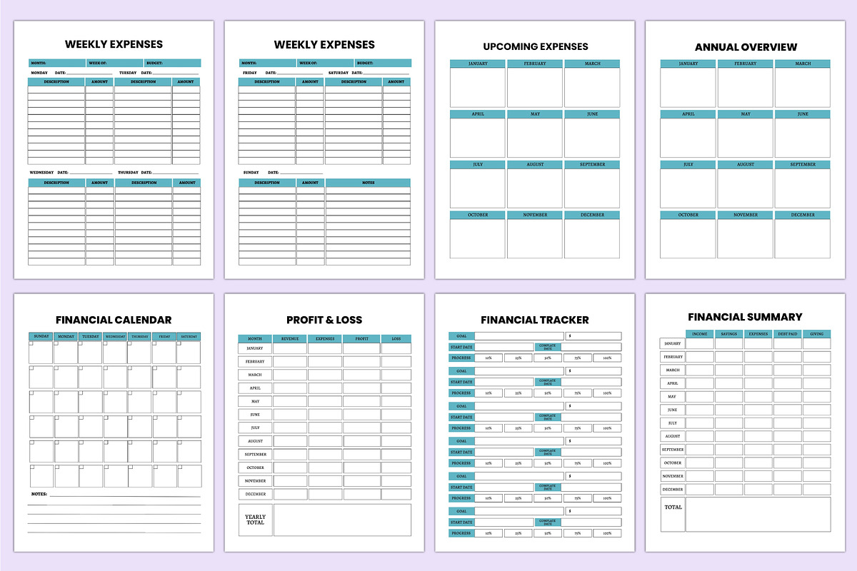 2025 Budget Planner For Canva, a Stationery Template by Shumaya (Photo 4 of 6)