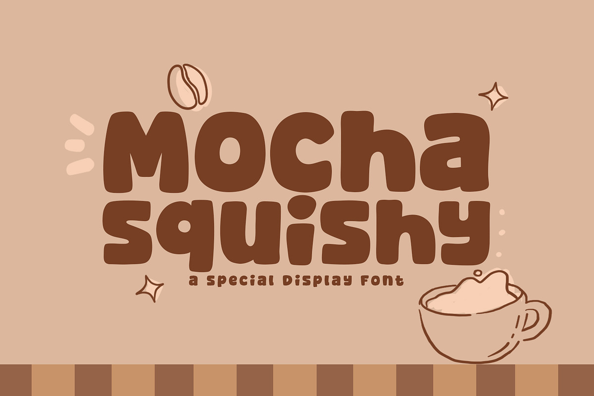 Mocha Squishy - A Fun & Cozy Font, a Sans Serif Font by khurasan (Photo 1 of 6)