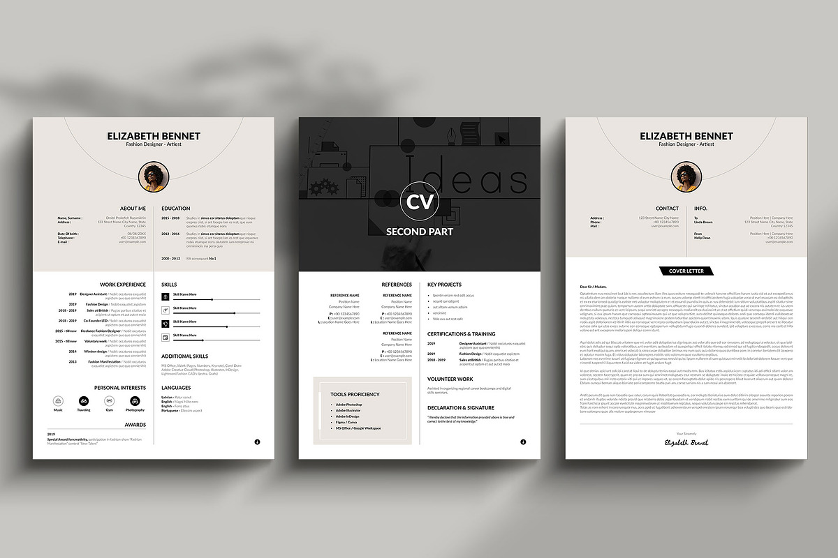 Professional Resume/CV Template, a Resume Template by TemplateFolio-Shop (Photo 5 of 5)