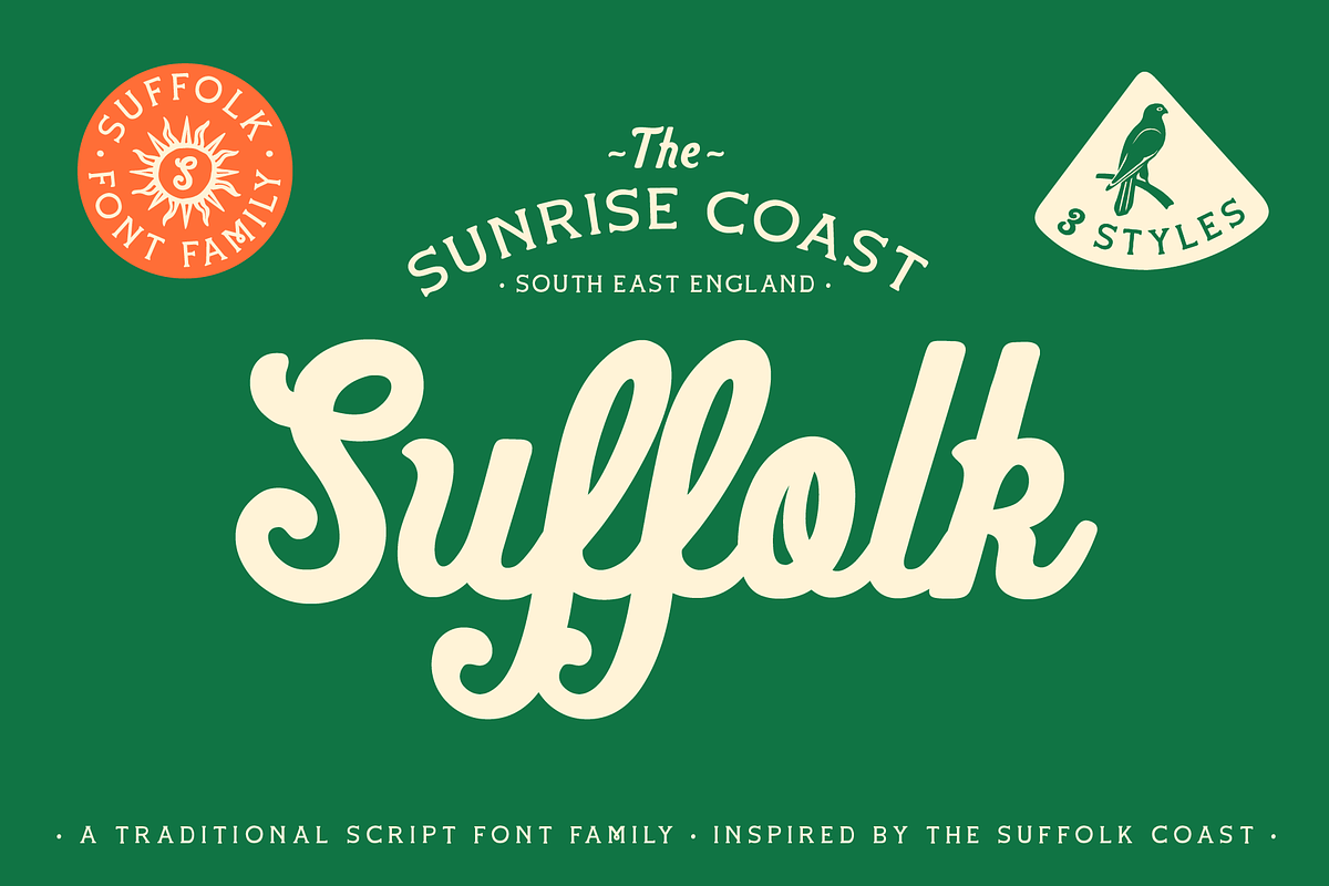 Suffolk Font Family, a Font by Hemphill Co (Photo 1 of 10)