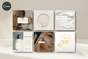 CANVA / Skin Care Social Media Pack