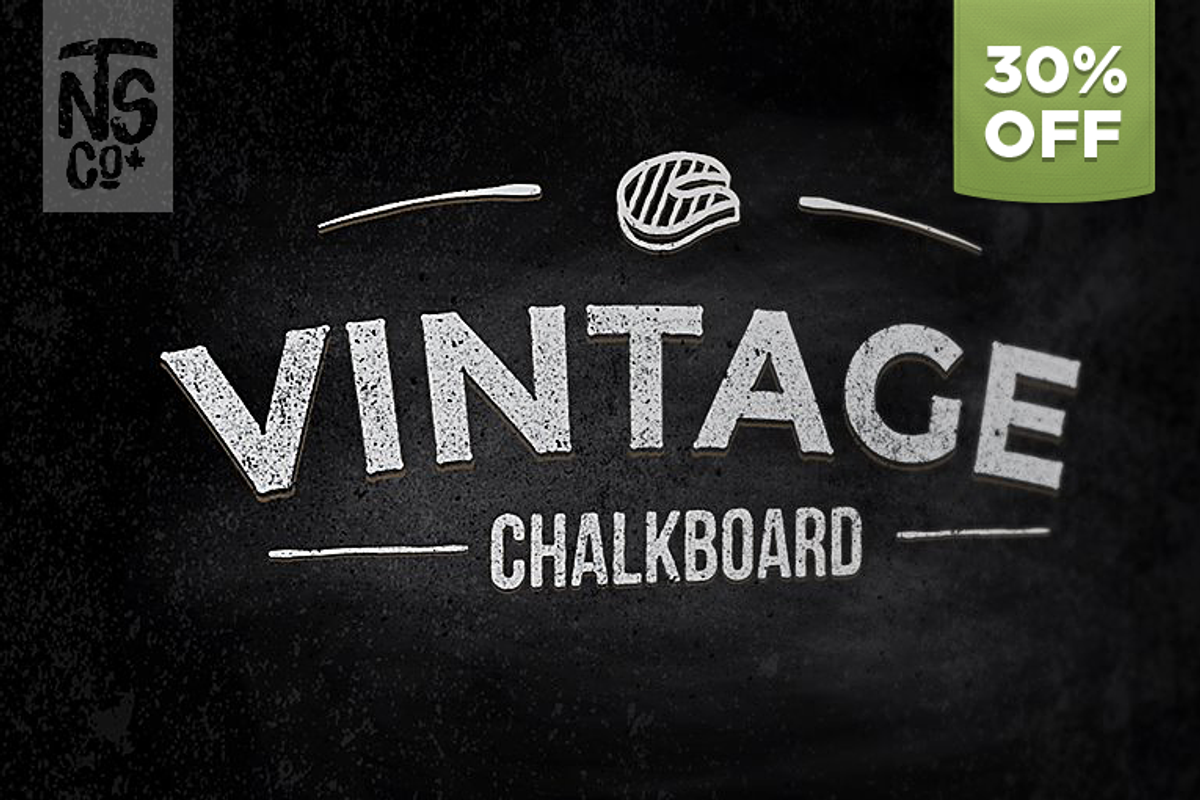 Vintage Vector Chalkboard Kit 30%OFF