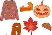 Autumn Aesthetic Sticker Pack, a Seasonal Illustration by Noorist (Thumbnail 28 of 68)
