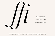 Fifty Fifty Complete Family, a Serif Font by Up Up Creative (Thumbnail 5 of 15)