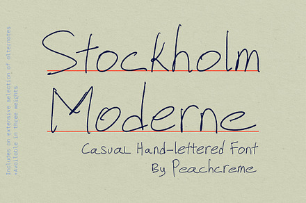Stockholm Moderne // Casual Font