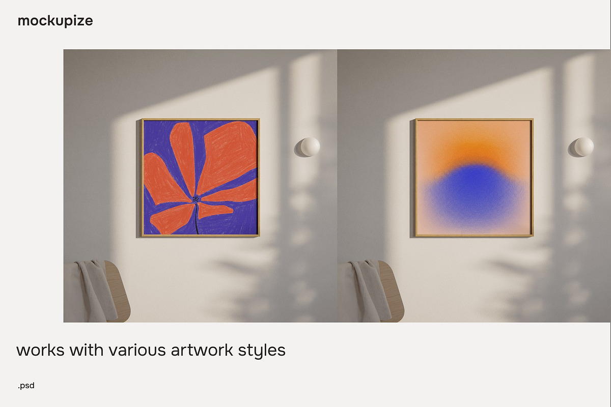 Square 1x1 Living Room Frame Mockup, a Household Mockup by mockupize (Photo 7 of 7)