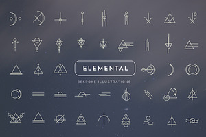 Sacred Geometric Tarot Minimal Icons, an Outline Icon by CreativeWilderness