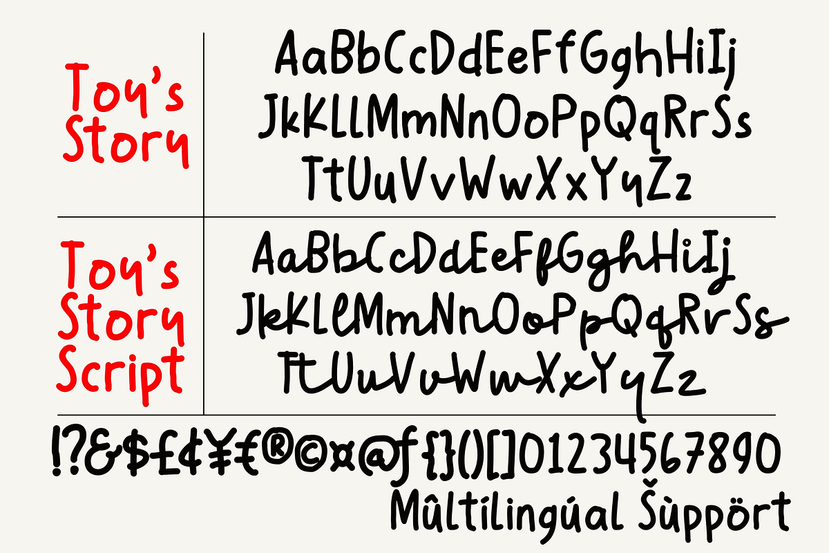 Toy's Story - Handwritting Font Duo, a Handwritten Font by HRDR (Photo 10 of 11)