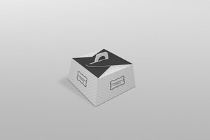 Bakery Cake Box Mockup