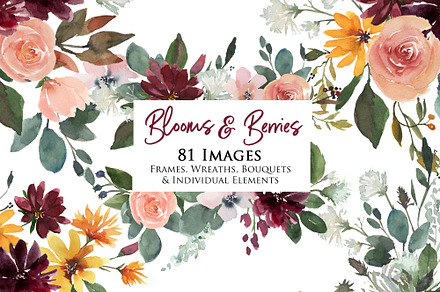 Fall and Winter Flowers Large Bundle