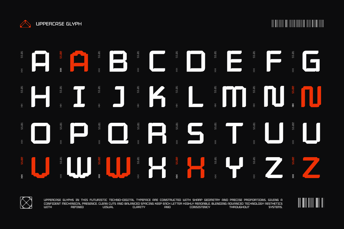 GC Hyper Human – Futurist Tech Sans, a Sans Serif Font by Glyphonic (Photo 2 of 15)